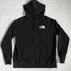 THE NORTH FACE BLACK HOODIE SWEATSHIRT with Front Pocket Size Medium